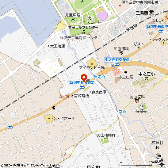 ミスタータイヤマン 宇摩店付近の地図